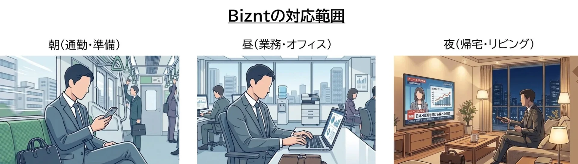 Bizntの対応範囲