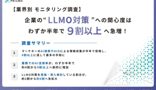 2026年マーケターのAI活用調査：実務活用が半年で9割以上に急増、LLMO対策も約6割が実施・検討【PRIZMA調査】