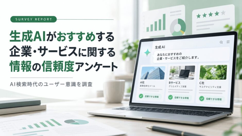 生成AIのおすすめをきっかけに80.4%が検討候補に入れたとするNEXER Groupの調査メインビジュアル